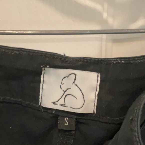 Kuwallatee cargo pants, elastic ankle, black, size S. - Picture 2 of 9